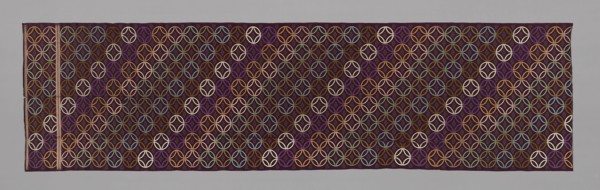 Fragment (From Obi), Meiji period (1868–1912), 1875/1900, Japan, 257.5 x 70.3 cm (101 3/8 x 27 5/8