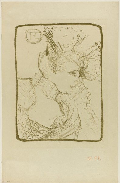 Bust of Mademoiselle Marcelle Lender, 1895, Henri de Toulouse-Lautrec, French, 1864-1901, France,