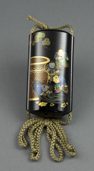 Inro Case, early 19th century, Somada Mitsumine, Japanese, dates unknown, Japan, Lacquer with