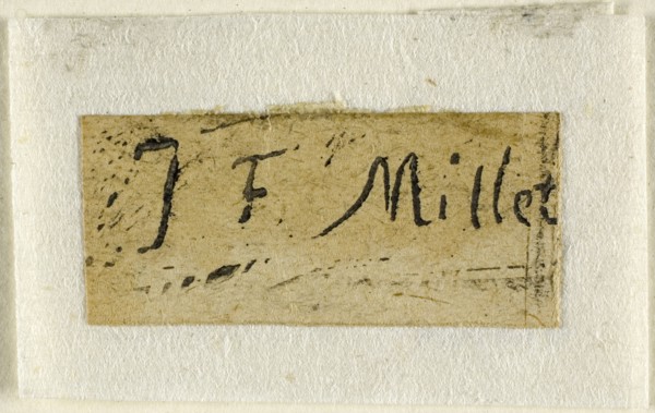 Signature Fragment from the Shepherdess, n.d., Jean François Millet (French, 1814-1875), printed by