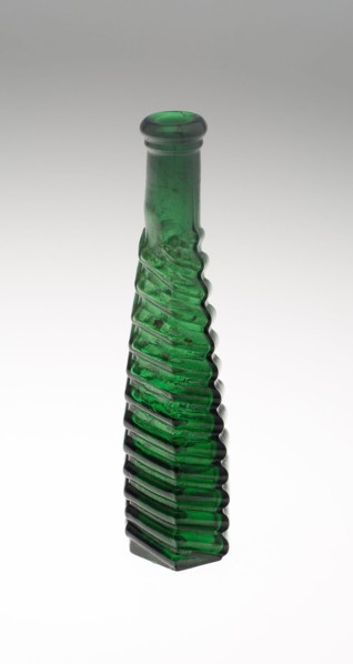 Bottle, c. 1840/50, Possibly English, Bohemia, Glass, H. 19.7 cm (7 3/4 in.)