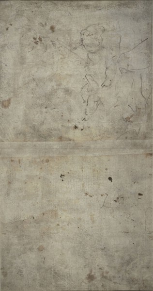 Sketch of Joseph Holding the Christ Child, c. 1750, Giovanni Antonio Guardi, Italian, 1699-1760,