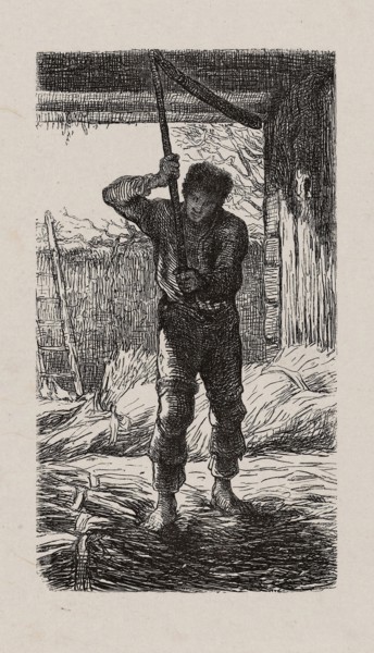 Thresher, 1853, after drawing made in 1852, Jacques Adrien Lavieille (French, 1818-1862), after