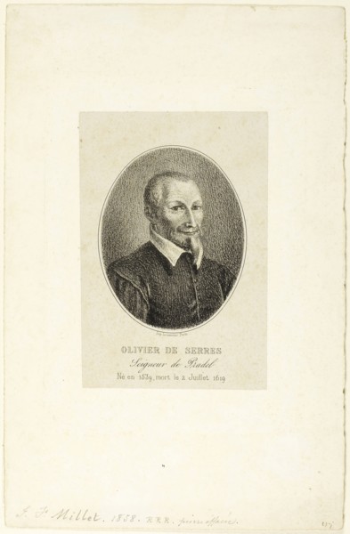 Olivier de Serres, 1858, Jean François Millet (French, 1814-1875), after Daniel de Serres (French,