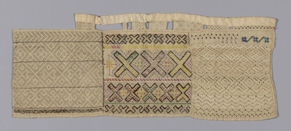 Sampler, 19th century, Spain, 48.6 x 20.3 cm (19 1/8 x 8 in.)