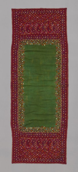 Scarf, 19th century, India, India, Silk, tye-dyed, 231.1 x 83.9 cm (91 x 33 in.)