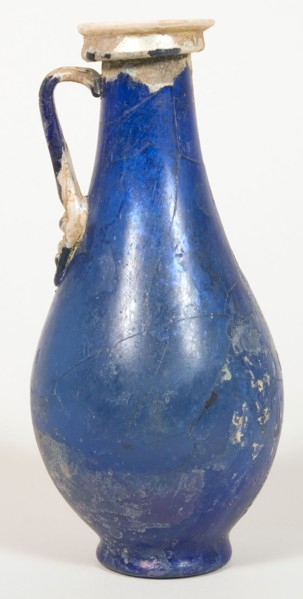Jug, 3rd/4th century AD, Roman, Eastern Mediterranean, Syria, Glass, blown technique, 16.5 × 7.7 ×
