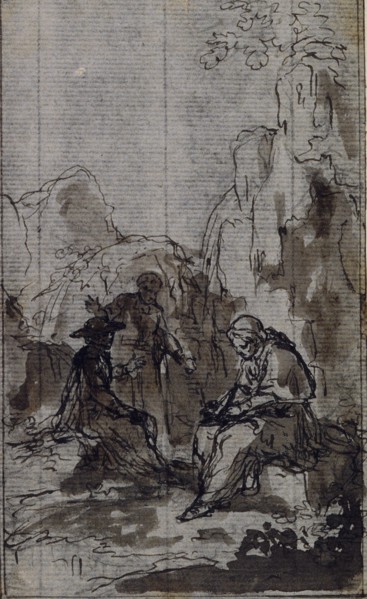 Study for Vignette in Abbé Dinouart’s Vie du Venerable don Juan de Palafox, p. 391, c. 1767, Hubert