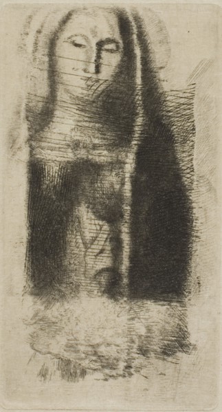 Princess Maleine (The Little Madonna), 1892, Odilon Redon, French, 1840-1916, France, Etching and