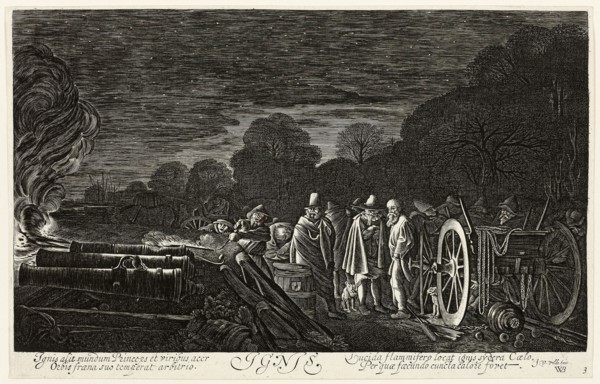 Fire, plate four from The Four Elements, 1622, Jan van de Velde II (Dutch, c.1593-1641), after