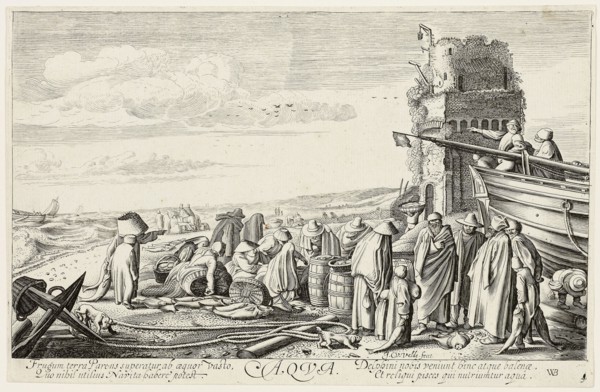 Water, plate three from The Four Elements, 1622, Jan van de Velde II (Dutch, c.1593-1641), after