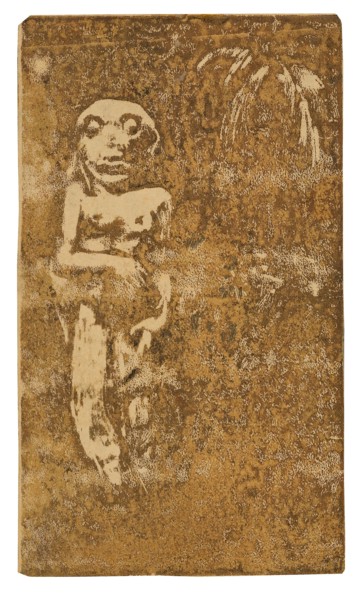 Oviri, 1894, Paul Gauguin, French, 1848-1903, France, Wood-block print, printed twice in