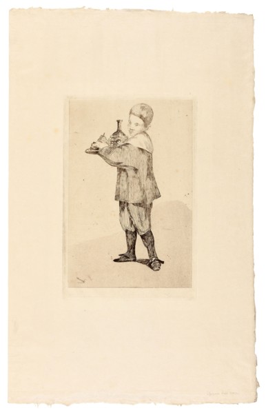 The Boy Carrying a Tray, 1862, Édouard Manet, French, 1832-1883, France, Etching and aquatint in