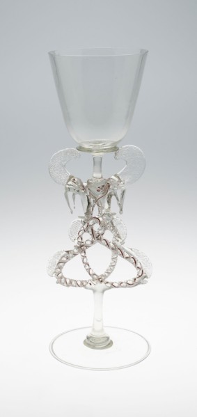 Winged Goblet, 1620/30, Germany, Glass, H. 31.1 cm (12 1/4 in.)