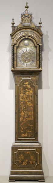 Tall-Case Clock, c. 1770, Movement by George Stevens, Hindon, England, Hindon, Japanned pine, 307.9
