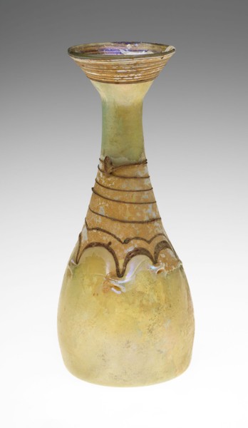 Bottle, late 5th/late 6th century AD, Byzantine, probably Eastern Mediterranean, Levant, Glass,