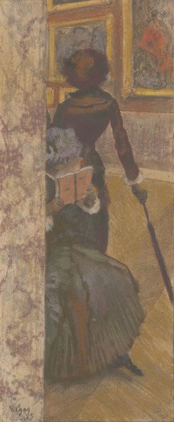 Mary Cassatt at the Louvre: The Paintings Gallery, 1885, Edgar Degas, French, 1834-1917, France,
