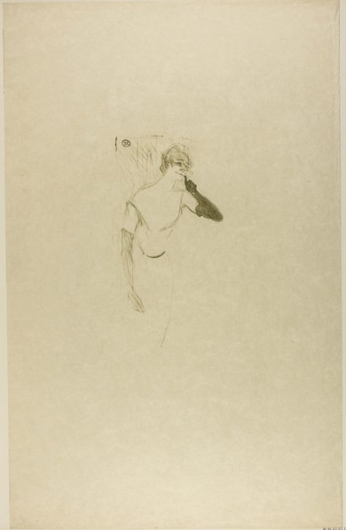 Yvette Guilbert, in Colombine à Pierrot, 1894, Henri de Toulouse-Lautrec, French, 1864-1901,