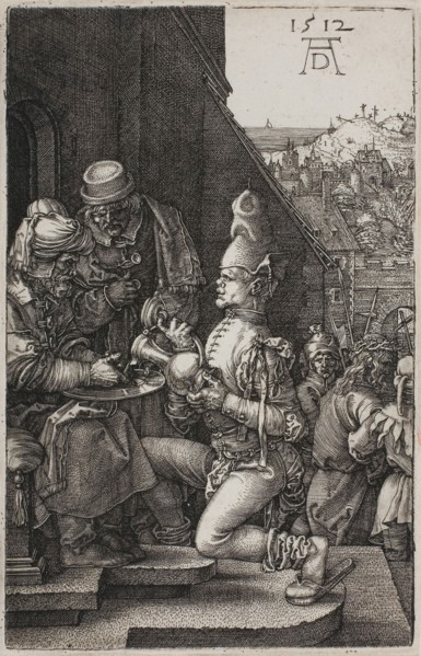 Pilate Washing his Hands, from The Engraved Passion, 1512, published 1513, Albrecht Dürer, German,
