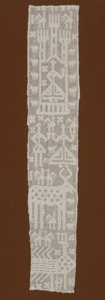 Part of a Valance, Probably 1650/1700, Probably Italy or Spain, Italy, Linen, plain weave, cut and