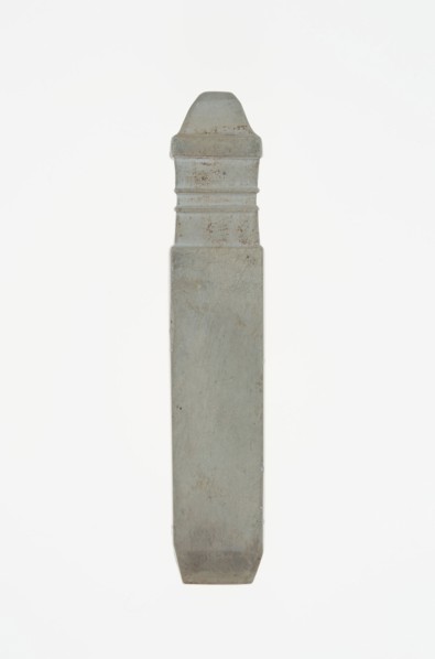 Handle-Shaped Jade, Shang or Western Zhou dynasty, 2nd–early 1st millennium B.C., China, Jade, 7 ×