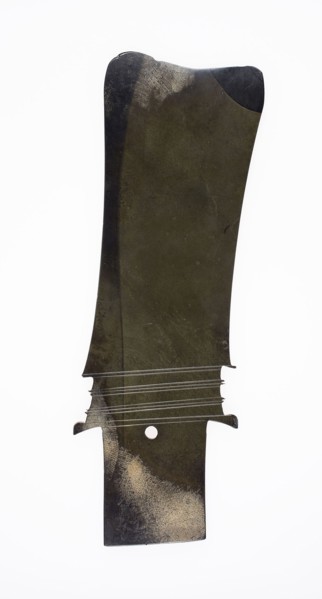Blade, late Neolithic period to early Shang period, c. 2000/1000 B.C., China, Jade, 32.4 × 10.8 ×