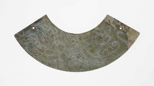 Arc-shaped pendant (huang), Western Zhou period, c. 10th century B.C., China, Jade, Diam. 4 5/8 in