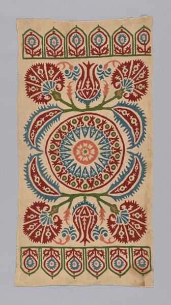 Cushion Cover, 17th century, Turkey, Turkey, Linen, plain weave, backed with cotton, plain weave,