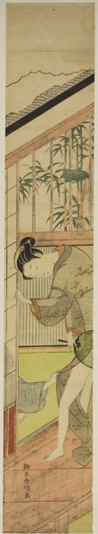 Man Pulling at a Woman’s Kimono, c. 1768/69, Suzuki Harunobu ?? ??, Japanese, 1725 (?)-1770, Japan,