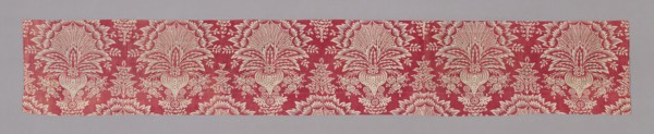 Panel, c. 1830, France, Cotton, plain weave, block printed, 40 × 253.7 cm (15 3/4 × 99 7/8 in.)