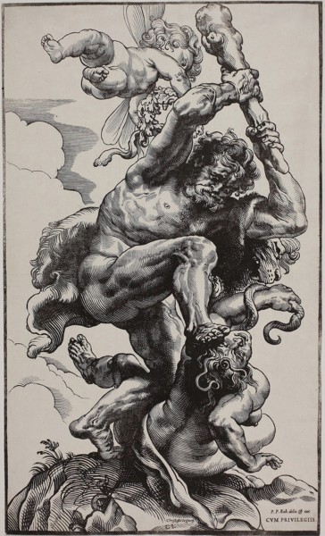 Hercules Slaying Envy, 1633/34, Christoffel Jegher (Flemish, 1596-1652/53), after Peter Paul Rubens