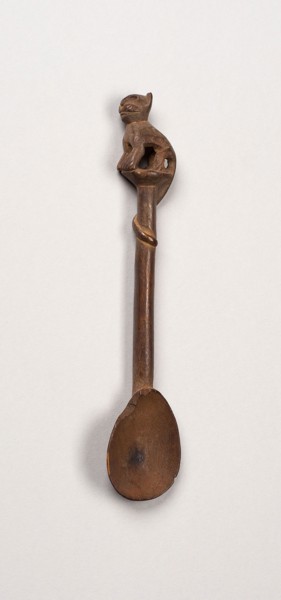 Spoon with Long-Tailed Puma on Handle, A.D. 1450/1532, Possibly Inca, South coast or southern
