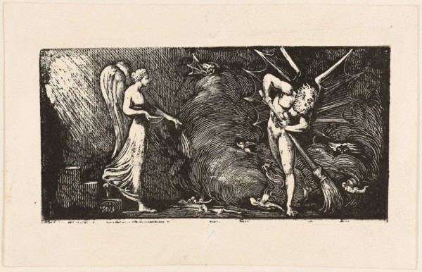 ‘The Man Sweeping the Interpreter’s Parlour,’ from Bunyan’s Pilgrim’s progress, 1820–22, William