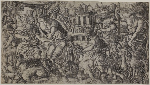A King Receiving a Present, n.d., Jean Duvet, French, 1485-after 1561, France, Engraving on paper,