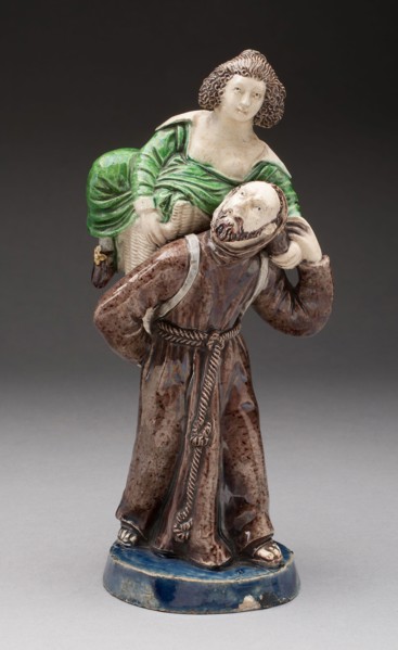 Monk Carrying Woman, Early 17th century, France, Avon, Probably after a model by Guillaume Dupré,