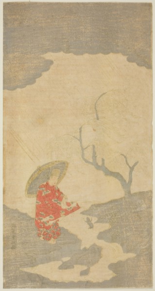 Ono no Tofu Watching a Leaping Frog, early 1760s, Kitao Shigemasa, Japanese, 1739-1820, Japan,