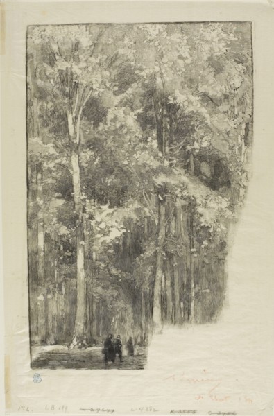 Morning, Crossroads of the Forts de Marlotte, 1889, Louis Auguste Lepère, French, 1849-1918,