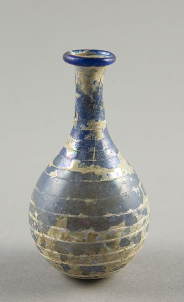 Vase, 1st century AD, Roman, Italy, Glass, blown technique, 8.6 × 4.8 × 4.8 cm (3 3/8 × 1 7/8 × 1