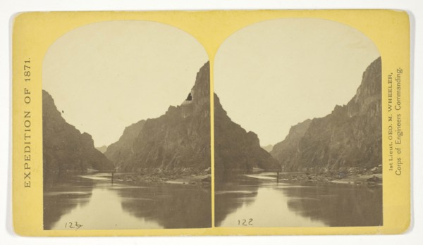 View across Black Cañon. The grand walls in perspective, 1871, Timothy O’Sullivan (American, born