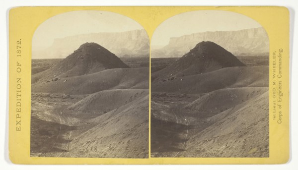 The Vermillion Cliff, a typical plateau edge, as seen from Jacobs Pool, Arizona. From its top a