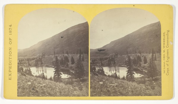 Beaver Lake, Conejos Cañon, Colorado, 9.000 feet above sea-level, and 30 miles from mouth of Cañon,