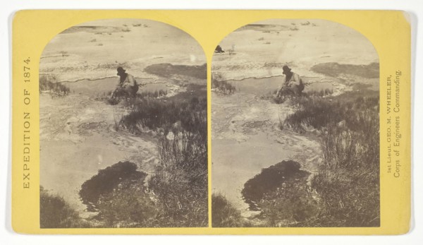 One of the group of Pagosa Hot Springs, showing incrustation on the surface. Much prized by the