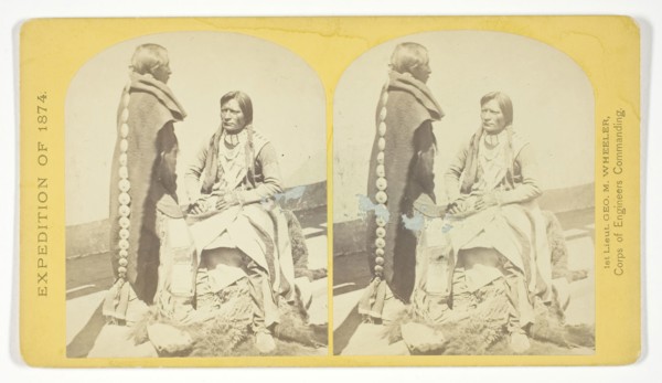 Ute Braves, of the Kah-poh-teh band, Northern New Mexico, in full dress, 1874, Timothy O’Sullivan