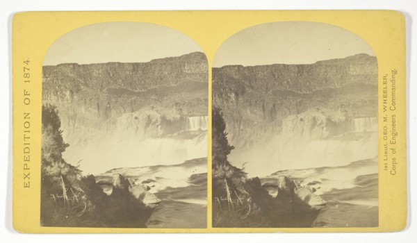 Shoshone Falls, Snake River, Idaho, Main Fall, 210 feet from upper to lower level, width of fall,
