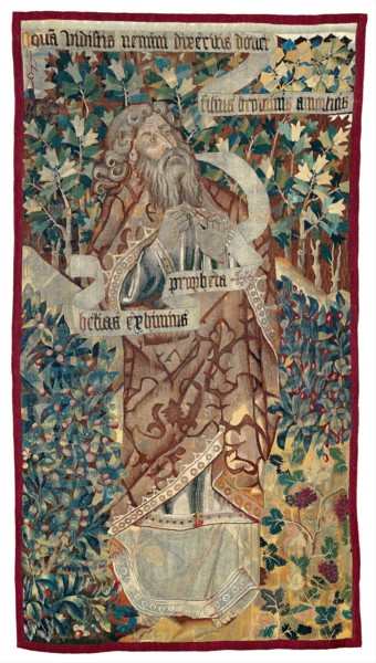 Elias (fragment) from The Transfiguration of Christ, 1460/70, Franco-Flemish, Flanders, Wool and
