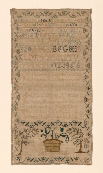 Sampler, 19th century, Ann Morris (American, active c. 19th century), United States, Linen, plain