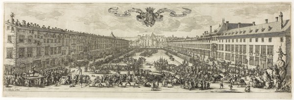 The Carrière, or Rue Neuve, at Nancy (The New Street), 1626, Jacques Callot, French, 1592-1635,