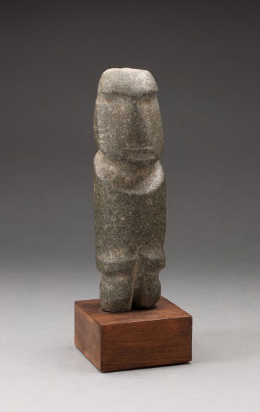 Standing Figure, 300/100 B.C., Mezcala, Guerrero, Mexico, Guerrero, Greenstone, H. 21.6 cm (8 1/8