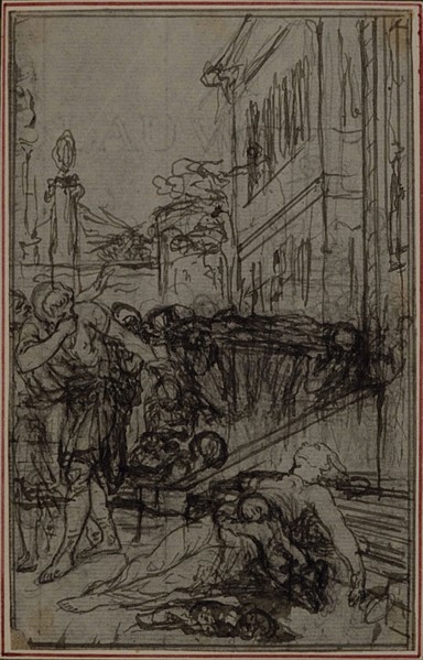 Study for the Vignette of Lucretius’s De la Nature des Choses, Vol. II, Book VI, c. 1768, Hubert