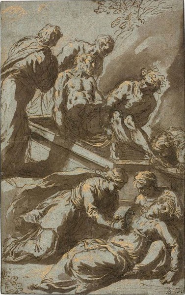 The Entombment of Christ, 1595/1600, Jacopo Negretti, called Palma il Giovane, Italian, c.